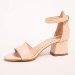 Sandale Crem cu Toc Vagam 0626 - imagine 2