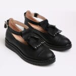 Pantofi Casual Decupati Negri Vagam  C0542 - imagine 7