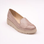 Balerini Roz-Auriu Sidefat cu Talpa Inalta Vagam 0743