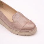 Balerini Roz-Auriu Sidefat cu Talpa Inalta Vagam 0743 - imagine 3