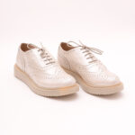 Pantofi Crem cu Siret Vagam 0853 - imagine 7