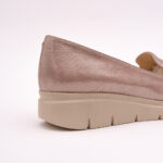 Balerini Roz-Auriu Sidefat cu Talpa Inalta Vagam 0743 - imagine 4