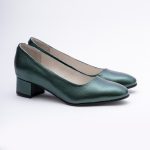 Pantofi Verzi cu Toc Gros Scurt Vagam1728 - imagine 3