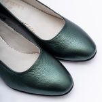 Pantofi Verzi cu Toc Gros Scurt Vagam1728 - imagine 5