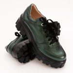 Pantofi Verzi cu Talpa Inalta 1161 - imagine 6