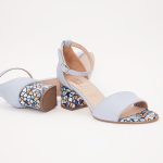 Sandale Bleu cu Toc 1229