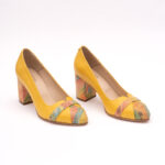 Pantofi Galbeni cu Toc Gros Vagam0776 - imagine 7