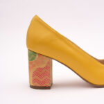 Pantofi Galbeni cu Toc Gros Vagam0776 - imagine 4