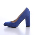 Pantofi Albastri cu Toc Gros Vagam0140 - imagine 3