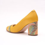 Pantofi Galbeni cu Toc Gros Vagam0776 - imagine 6