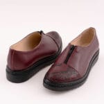 Balerini Bordo cu Talpa Inalta Vagam 0674 - imagine 7