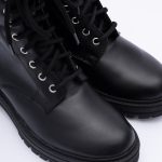 Ghete Negre cu Siret si Fermoar Vagam1838 - imagine 4