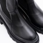 Ghete Negre cu Elastic Lateral Vagam1688 - imagine 4