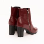 Botine Bordo cu Fermoar Vagam1284 - imagine 3