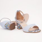 Sandale Bleu cu Toc 1234 - imagine 5
