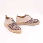 Pantofi Crem cu Siret Vagam 0845 - imagine 2