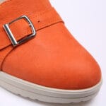 Balerini Portocalii cu Talpa Inalta Vagam0422 - imagine 2