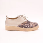 Pantofi Crem cu Siret Vagam 0845 - imagine 5