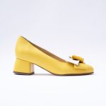 Pantofi Galbeni cu Toc Gros Scurt Vagam 1867 - imagine 2
