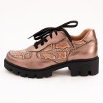 Pantofi Roz cu Talpa Inalta Vagam 1142 - imagine 2