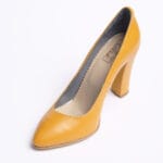 Pantofi Mustar cu Toc Gros Vagam0333 - imagine 2