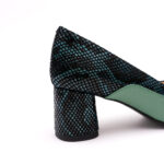 Pantofi Verzi cu Toc Gros Vagam0822 - imagine 4