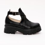 Pantofi Negri Decupati 1305