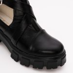 Pantofi Negri Decupati 1305 - imagine 4