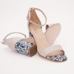 Sandale Bej cu Toc 1222