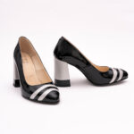 Pantofi Negri cu Toc Gros Vagam0816 - imagine 2