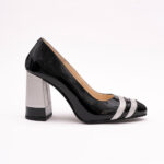 Pantofi Negri cu Toc Gros Vagam0816 - imagine 5