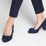 Pantofi Bleumarin cu Toc Scurt Vagam0338 - imagine 7