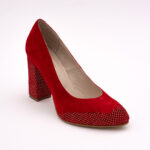 Pantofi Rosii cu Toc Gros Vagam0784