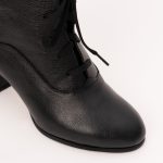Botine Negre Sidefat cu Toc Vagam1259 - imagine 4