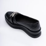 Pantofi Loafers Negri cu Talpa Inalta Vagam1758 - imagine 4
