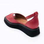 Sandale Rosii cu Talpa Inalta Tip Platforma Vagam 1799 - imagine 3