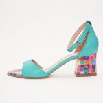 Sandale Turcoaz cu Toc 1221