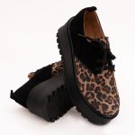 Pantofi Maro cu Platforma Vagam 1138 - imagine 6
