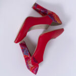 Pantofi Rosii cu Toc Gros Vagam0668 - imagine 7