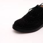 Pantofi Negri Catifea cu Siret Vagam 0840 - imagine 3