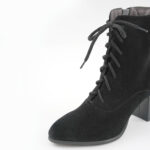 Ghete Scurte Negre cu Toc Vagam0711 - imagine 6