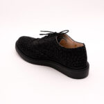 Pantofi Negri Catifea cu Siret Vagam 0840 - imagine 6