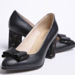 Pantofi Negri cu Toc Gros Vagam0321 - imagine 7