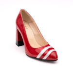 Pantofi Rosii cu Toc Gros Vagam0818