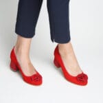 Pantofi Rosii cu Toc Scurt Vagam0339 - imagine 8