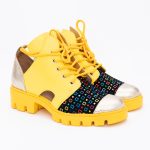 Pantofi Galbeni Decupati Vagam1544 - imagine 3