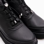 Ghete Casual Negre Scurte cu Talpa Joasa Vagam1698 - imagine 4