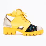 Pantofi Galbeni Decupati Vagam1544