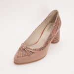 Pantofi Bej cu Toc Gros Vagam0983 - imagine 2