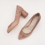 Pantofi Bej cu Toc Gros Vagam0983 - imagine 6